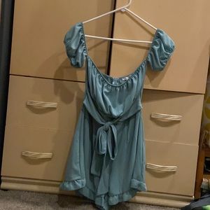 Fashion Nova teal romper
